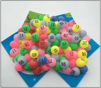 1-100 цифров номер на разиграването на топката облекчаване на премия топка топка за пинг-понг eudcational играчка за подарък