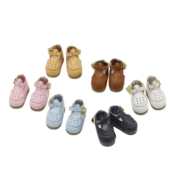 1/12 стоп-моушън обувки BJD за GSC, OB11, DOD за куклен тялото шест цвята, подарък играчка за момичета и момчета 2,5*1,1 см