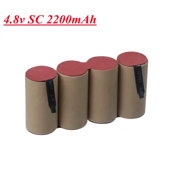 1.2 * 4 4,8 В SC батерия 2200 mah Sub C Ni-Cd батерия с електрически инструменти раздел NiCd SUB батерии Отвертка