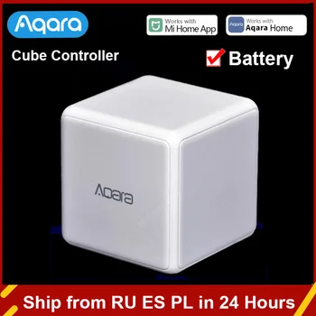 1-4 бр. Контролер Aqara Magic Cube Zigbee, Управляван от Шест Действия, Устройство За Умен Дом, Работи С врата За Управление на Mihome Mijia