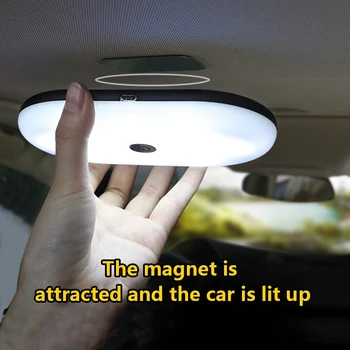1 бр. led лампа за четене в колата, тавана лампа в Багажника, тавана лампа, USB Акумулаторна сигнална лампа, Аксесоари за интериора на колата