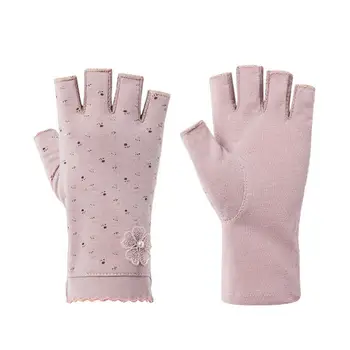 1 чифт ръкавици за езда Стилен ергономичен дизайн, Имитация на перли цветен декор на Аксесоари за колоездене дамски ръкавици ръкавици за езда