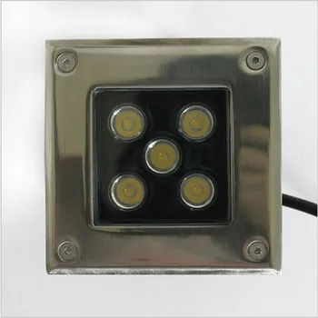 10 Watt led подземен лампа 5 * 2 W AC85-265V DC12V IP67, одобрен CE & RoHS, Градинско/квадратна/Сценичното/Бар на открито осветление, енергоспестяващи