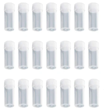 10 бр./лот, 5 ml пластмасова бутилка, на съда за проби, 5 г, мини Прозрачни опаковки, Контейнери за съхранение на лекарствени Таблетки, течен прах, капсули