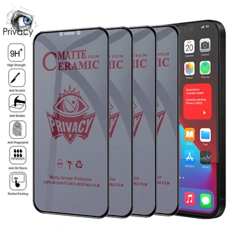 100 бр./Matte Керамични Защитно Фолио за iPhone 12 13 11 Pro Max Mini Anti-spy HD Филм За iPhone XS Max X XR 7 8 Plus
