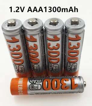 100% чисто нов оригинален AAA 1300 mah 1,2 На Качествена акумулаторна батерия AAA 1300 mah Ni-MH акумулаторна батерия 1,2 В 3A Безплатна доставка