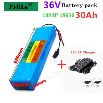 10S3P 36V 30000mAh 18650 li-ion batterie serie lithium-ionen batterie pack für100W-500WElektrische roller M365parallel verwenden