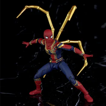 16 см Герой на Marvel Легенди, фигурка на Spider-man, играчки-кукли, Модел Отмъстителите, Ставите може да се върти, детски играчки, хората и аниме Figma