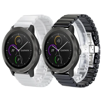 18 mm 22 mm 20 mm Керамичен Каишка За Samsung Galaxy Watch 42 46 мм Active2 Gear S2 S3 Huami Amazfit BIP Huawei Watch Гривна Correa