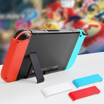 1бр за конзолата Nintendo Switch задната скоба NS делото Подкрепа на статив Здрав бял син ABS материал на притежателя на телефона
