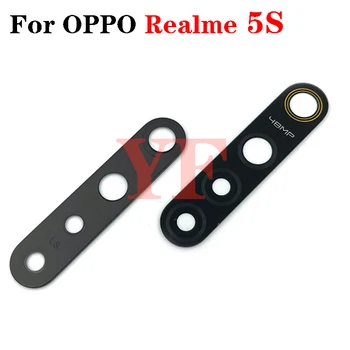 2 бр./лот За OPPO Realme 5S 2 3 3i 5 5i Q3 Q3i Pro 5G C2 C1 C3 C11 Стъклен капак на обектива на задната камера със самозалепваща стикер
