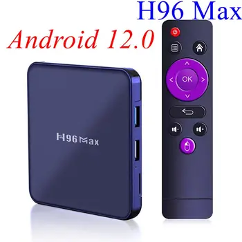 20 БРОЯ Android 12 TV BOX H96 MAX V12 RK3318 Quad-core 2,4 G/5G Двойна Wifi с 2 GB 4 GB 32 GB BT4.0 HDR Google Player е мултимедиен плейър на Youtube