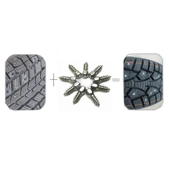 200ШТ 12 мм Шипове за гуми с твердосплавным перка, заснежени върхове, Мини, срещу обледеняване за автомобилни гуми Car/SUV/ATV/UTV