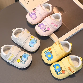 2023 Детски обувки Пролет - есен Еднократна обувки 0 Източници и ливорно бебешки маратонки с мека подметка от 6 до 12 месеца