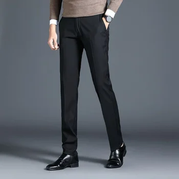 2023 Мъжки костюмные панталони Пролет-лято мъжки модел, панталони бизнес офис еластични, устойчиви на бръчки класически мъжки панталони са A28