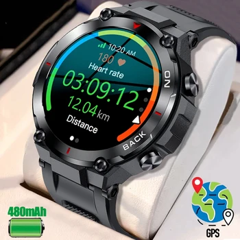 2023 Нови часовници мъжки GPS улични военни смарт часовници мъжки водоустойчив часовник спортни фитнес-умни часовници за мъже за xiaomi realme huawei