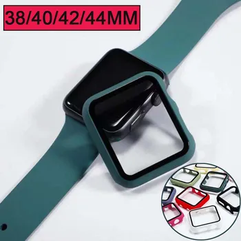 25 бр. За Apple Watch S8 49 мм 41 мм, 45 мм, 38 мм и 40 мм 42 мм 44 мм 360 Пълно Покритие Стъклен Калъф За iwatch S9 ultra 2 Защитно фолио за екрана