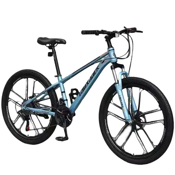 26-Инчов планински велосипед с променлива скорост, вграден в джанта от магнезиева сплав, Лека Рамка от високо стомана, Двойно дисковата спирачка