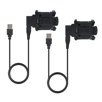 2X USB кабел за бързо зареждане, докинг станция за зарядното устройство, синхронизация на данни за Garmin Fenix 3 HR Quatix 3 Watch Smart