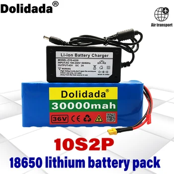 36V 10s2p Oplaadbare Batterij 30000 mAh Литиева батерия 18650 Geschikt Voor Elektrische За Скутери Xt30 + Jst