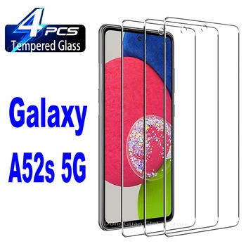 4 бр. Висококачествено Алуминиево Закалено Стъкло За Samsung Galaxy A52S а a53 A51 A52 A73 A72 A54 5G S20FE S21FE 5G Защитно Стъкло Фолио за екрана
