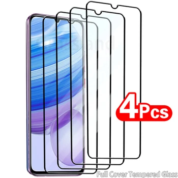 4 Бр. Напълно Закалено Стъкло За Xiaomi Redmi Note 8 9 10 Pro, Защитно Фолио за Екрана Poco X3 Pro, NFC M3 F3 10T, Защитно Стъкло Филм