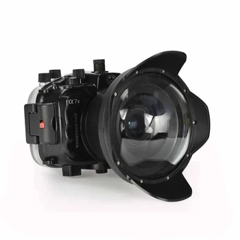 40 М/130 фута за Sony A7 II ПГ Series A7S A7R Mark II корпус на подводната камера калъф за гмуркане с 6 