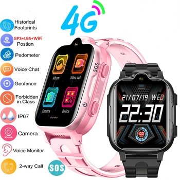 4G СИМ-карта, умни часовници за деца, WiFi, GPS тракер, умни часовници, гласов чат, видео разговор, детски умни часовници, монитор за Huawei, Xiaomi