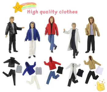 5 комплекта аксесоари за кукли от плат Кен, ежедневни облекла, костюми за кукли Кен 30 см 12 инча