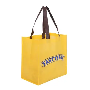 500 бр./лот, жълти тъкани торби за пазаруване с индивидуален логото на дребно бутиковая опаковка, множество чанта от еко-плат