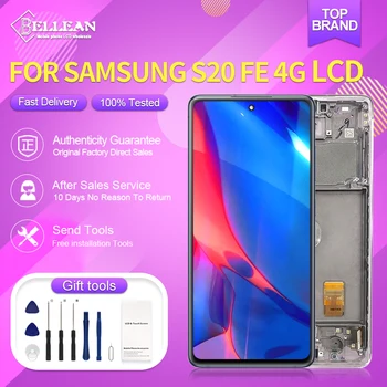 6,5-Инчов Дисплей G780 S20FE За Samsung Galaxy S20 FE LCD touch Screen Digitizer G780B G780G G780F G781 В Събирането С Рамка