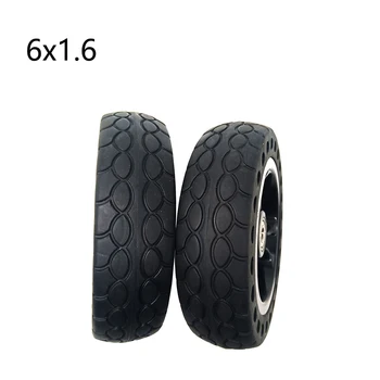 6-Инчов плътна гума, масивна колелото, 6,0x1,6, клетъчна гума, твърди Амортизационен гуми от Каучук, гума за продажба, електрически скейтборд