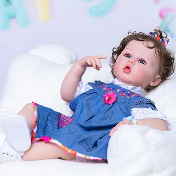 60 См Реалното 3D Изображение на Кожата и Многопластова Живопис Видими Вени Благородна Възстановената Кукла За най-Малките Момичета Ерин са подбрани Художествена Кукла