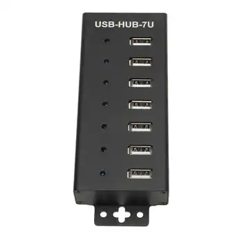 7-портов USB хъб индустриален клас USB2.0 хъб с множествена защита USB2.0 мультиинтерфейсный hub 100-240 В гореща разпродажба