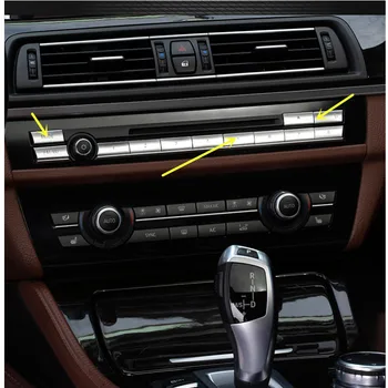 ABS Климатик вътрешността на Колата CD на Бутона Промяна Декоративни Перваза За BMW 5 6 7 Серия 5GT F10 F18 F07 F06 F12 F13