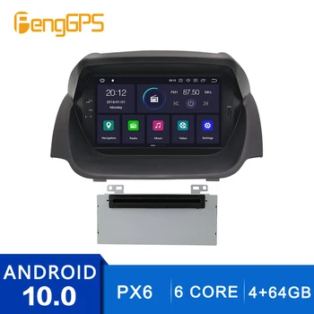 Android 10,0 CD / DVD-Плейър За Ford Fiesta 2013-2016 Сензорен Мултимедиен GPS-Навигатор Mirror Линк PX6 4 + 64G Главното Устройство WIFI