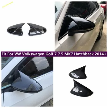 Automobile Калъф за крило с Бичи Рога, Тампон Върху Огледалото за обратно виждане, Подходящи За VW Volkswagen Golf 7 7.5 MK7 Хетчбек 2014-2019, Външни Аксесоари
