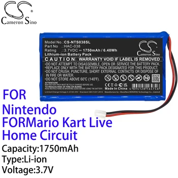 Cameron Sino за Nintendo за Mario Kart Live Home Circuit 1750 mah литиево-йонна батерия 3,7 В, за игрова конзола