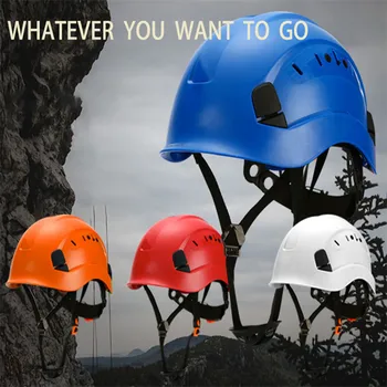 CE, работни катерене каски за каране, Защитни каски, ABS, Работна шапка, предпазна каска с очила, строителна каска, Работно предпазна каска