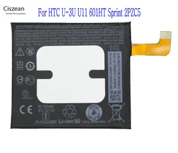 Ciszean 1x3000 ма/11.55 Wh B2PZC100 Взаимозаменяеми Батерия за мобилен телефон HTC U-3U U11 601HT Sprint 2PZC5 Batterie Bateria 