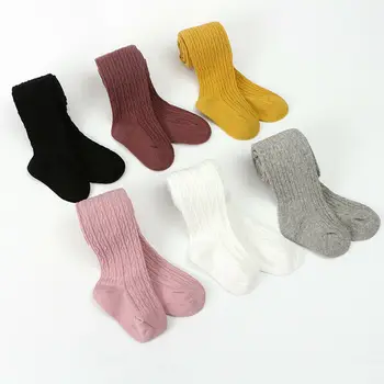 Citgeett/ обикновена нови детски топли памучни чорапогащи за малки Момичета, чорапи, чорапогащници, Панталони, Чорапи
