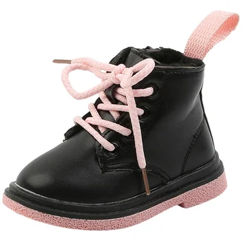 CUZULLAA/ Бебешки обувки от 1 до 6 години, бебешки Обувки с кожа, Плюшен Кожени обувки за момичета и Момчета, Зимни кожени обувки, Размер 22-31