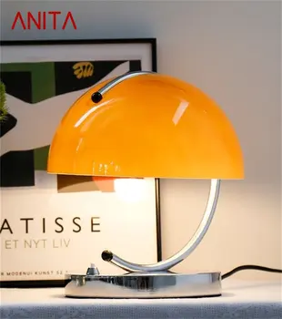 DENI Проста стъклена настолна лампа в стил постмодерното, led десктоп осветлението за декорация на дома, спални