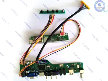 e-qstore:да се Рециклират променя предназначението LT133X7-122 Панел на лаптопа Екрана-LCD Контролер Lvds Такса Водача Комплект монитори, съвместими с HDMI, VGA AV