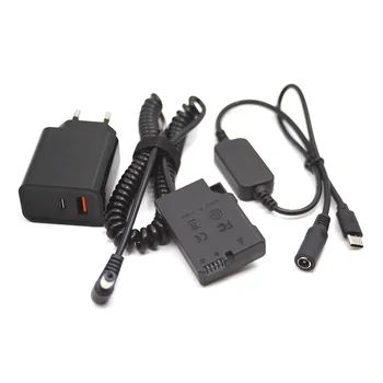 EN-EL14 Фалшив Батерия, EP-5A Sprin C USB Power Bank Кабел-адаптер + Зарядно Устройство PD за Nikon D3100 D3400 D5200 D5300 D5500 P7700 P7800