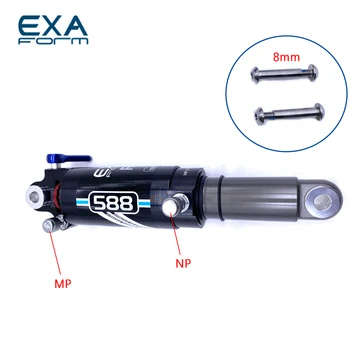 EXAform 588RL велосипеден двоен въздушен амортисьор от алуминиева сплав с Възможност за заключване Регулиране на амортисьорите на Задния амортисьор за планински велосипед