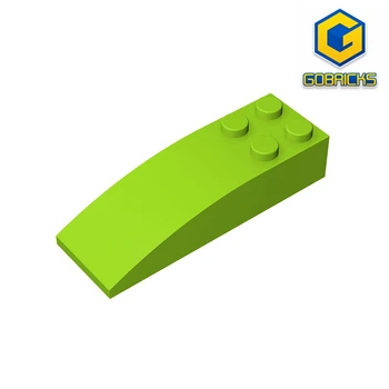 Gobricks GDS-753 BRICK 2x6 W. BOW - дугообразный тухла 6x2, съвместим с 44126 детски играчки, Събира строителни блокове al