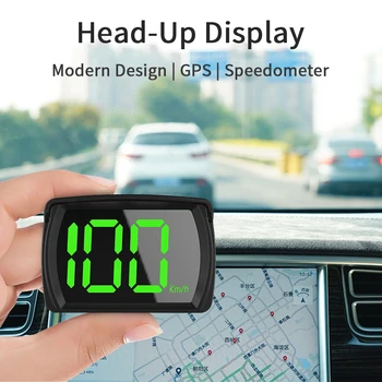 GPS-дисплей KMH за автомобил, камион, автобус, голям шрифт, цифров скоростомер, авто HUD, 2.8 инча, щепсела и да играе.