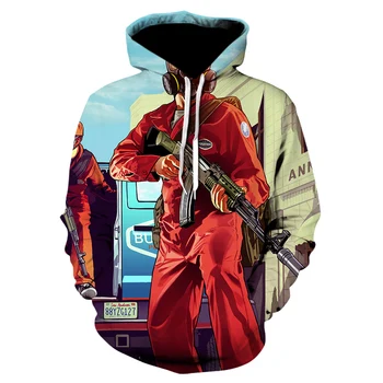 Grand Theft Auto 3D 2020fun GTA 5 блузи с дълъг ръкав в уличном Стил, яке с качулка, Високо Качество, Унисекс, детска hoody gta5, мъжки