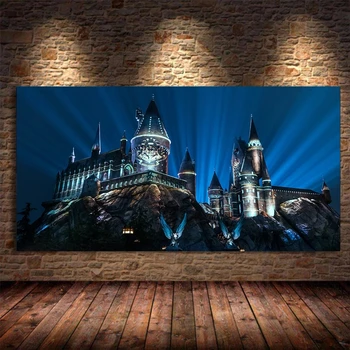 Harries Hogwartses castle 5d сам диамантена живопис мозайка пълна бормашина, диамантена бродерия диамант бод Декор на детска стая